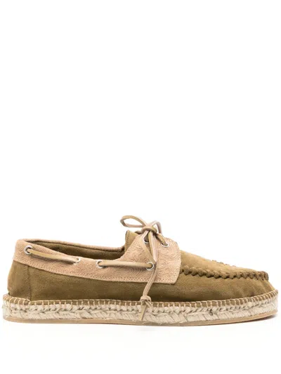 Scarosso Kai Suede Espadrilles In Green