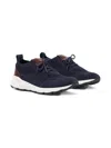 Scarosso Kids' Knit Mesh Athletic Sneakers In Blue