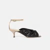 Scarosso 50mm Knot Sandals In Black - Calf