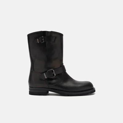 Scarosso Kurt Ankle Boots In Black