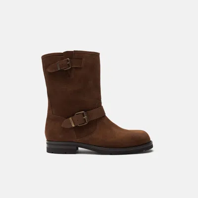 Scarosso Kurt Brown Suede In Brown - Suede