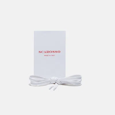 Scarosso Laces Laccio Bianco Sportivo Cotton In White