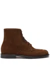 Scarosso Lace-up Ankle Boots In Brown