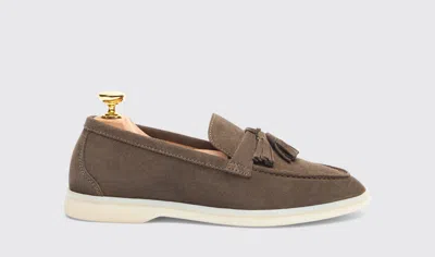 Scarosso Leandra Deep Taupe Suede In Deep Taupe - Suede