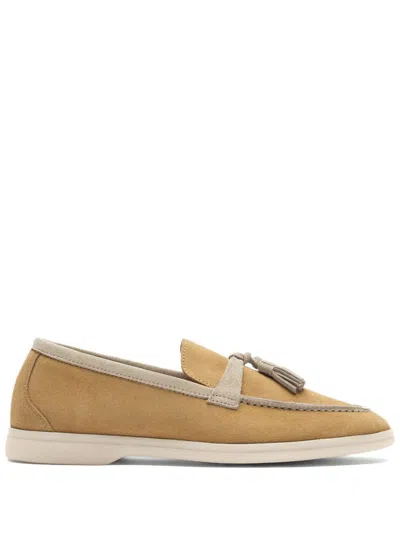 Scarosso Leandro Loafer Aus Wildleder In Neutrals