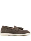 Scarosso Leandra Suede Loafers In Brown