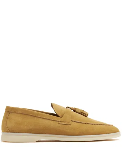 Scarosso Leandro Suede Loafers In Neutrals