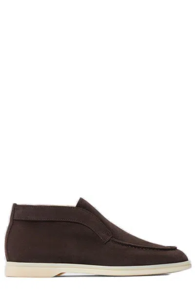 Scarosso Leonarda Brown Suede - Woman Boots Brown In Brown - Suede