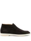 Scarosso Leonarda Suede Ankle Boots In Brown