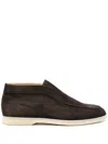Scarosso Leonardo Suede Ankle Boots In Brown