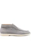 Scarosso Leonardo Suede Ankle Boots In Grey