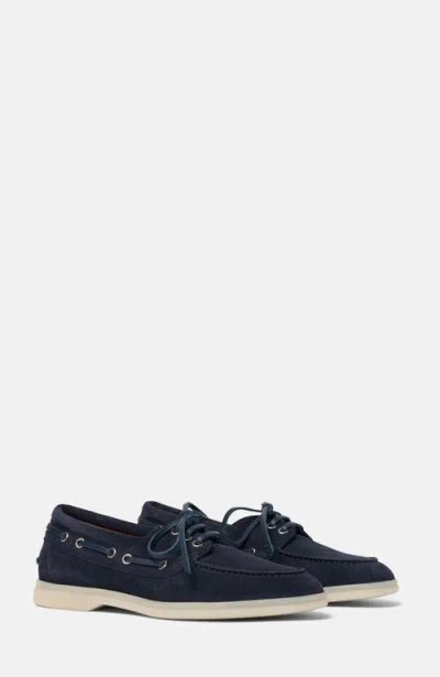 Scarosso Lia Boat Shoes In Black