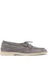 Scarosso Lia Boat Shoes In Grey