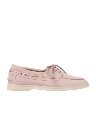 Scarosso Lia Boat Shoes In Pink