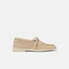 Scarosso Lia Boat Shoes In Butter - Suede
