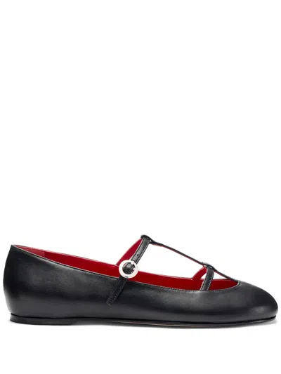 SCAROSSO LINDA I LEATHER BALLERINA SHOES
