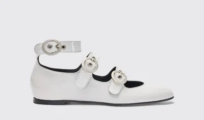 Scarosso Linda Ii White Patent - Woman Ballerinas White In White - Patent