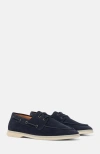 Scarosso Lio Boat Shoes In Blue