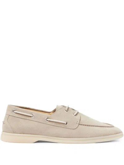 Scarosso Lace-up Sneakers In Sand - Suede