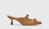 SCAROSSO SCAROSSO LIZ TAN SUEDE  - WOMAN MULES TAN