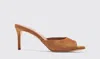 SCAROSSO SCAROSSO LOHAN TAN SUEDE  - WOMAN MULES TAN