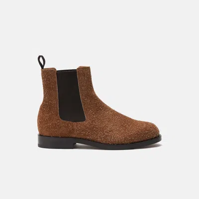 Scarosso Loris Chelsea Boots In Tan - Suede
