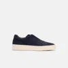 Scarosso Luca Slip-on Suede Sneakers In Blue - Suede