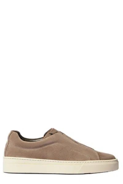 Scarosso Luca Suede Sneakers In Taupe - Suede