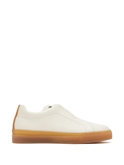 Scarosso Luca Slip On Sneakers In White