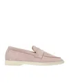 Scarosso Luciana Almond Toe Loafers In Pink