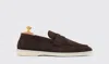 Scarosso Luciano Suede Loafers In Brown - Suede