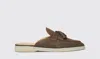 SCAROSSO SCAROSSO LUCREZIA DEEP TAUPE SUEDE  - WOMAN MULES DEEP TAUPE