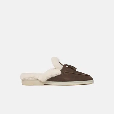 Scarosso Lucrezia Fur Deep Taupe