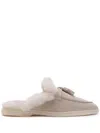 Scarosso Lucrezia Suede Mules In Neutrals