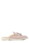 Scarosso Lucrezia Tassel Suede Mules In Pink