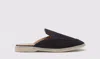 Scarosso Lucrezio Slippers In Blue - Suede