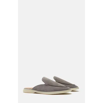 Scarosso Lucrezio Slippers In Grey - Suede
