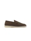 Scarosso Ludovico Suede Loafers In Brown