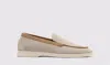 Scarosso Ludovica Suede Loafers In Sand & Beige - Suede