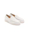 Scarosso Ludovica Slip-on Suede Loafers In Blue