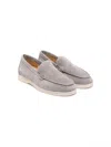 Scarosso Ludovica Slip-on Suede Loafers In Grey
