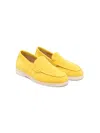 Scarosso Ludovica Slip-on Suede Loafers In Yellow