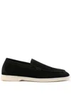 Scarosso Ludovica Suede Loafers In Black
