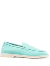 Scarosso Ludovica Suede Loafers In Blue