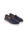 Scarosso Ludovica Suede Loafers In Blue