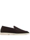 Scarosso Ludovica Suede Loafers In Brown