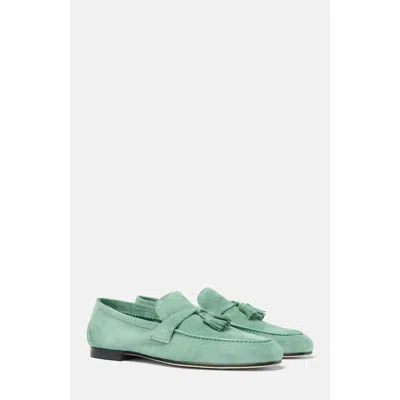Scarosso Luisa Tassel-detail Loafers In Green