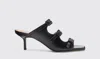 Scarosso Manuela 65mm Leather Mules In Black - Calf