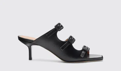 Scarosso Manuela Black - Woman Sandals Black In Black - Calf