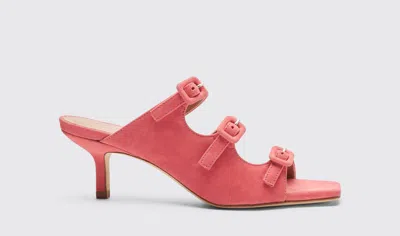Scarosso Manuela Pink Suede - Woman Sandals Pink In Pink - Suede
